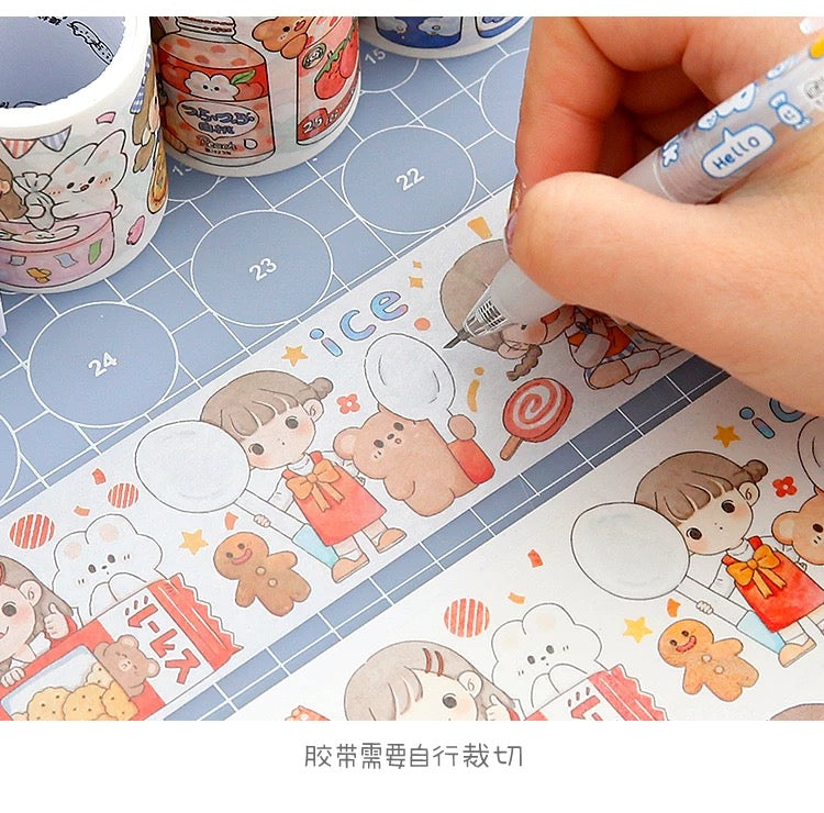 Abu Washi Tape Blind Box - Abu Eat Eat Eat Series