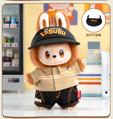 Labubu The Monster Wacky Mart Staff Series Vinyl Plush Pendent by POP MART