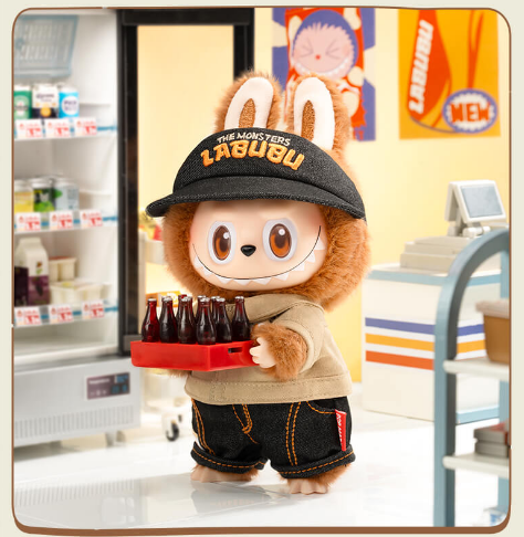Labubu The Monster Wacky Mart Staff Series Vinyl Plush Pendent by POP MART