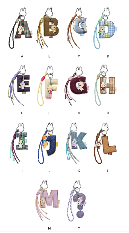 *PRE-ORDER* THE MONSTERS Pin for Love Series- Letter Pendant Blind Box (A-M)