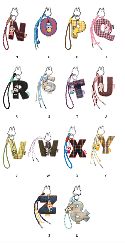 *PRE-ORDER* THE MONSTERS Pin for Love Series- Letter Pendant Blind Box (N-Z)