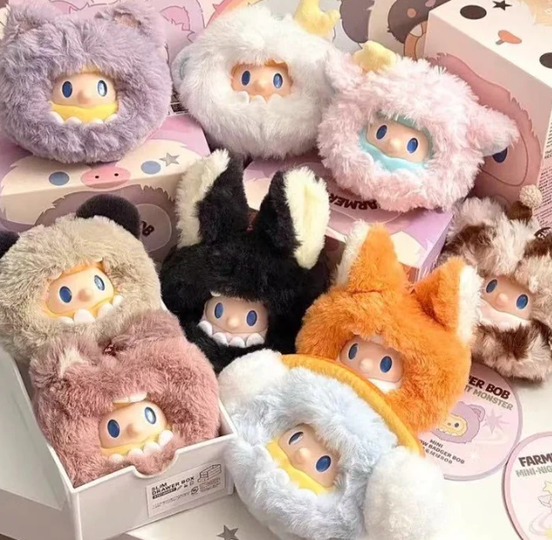 Farmer Bob MINI Night Monster Series Plush Keychain Blind Box