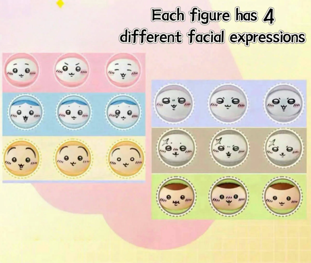 Blind Box | Chiikawa Plush Keychain Series (4 Different Expressions)