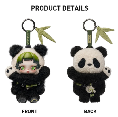 SKULLPANDA Lazy Panda Plush Doll Pendant