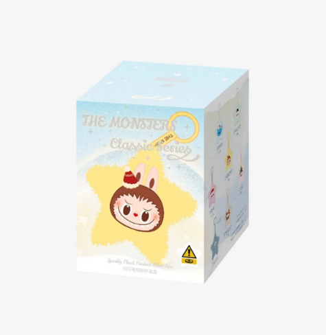POP MART blind box collectibles featuring The Monsters Classic Series mystery toy packaging