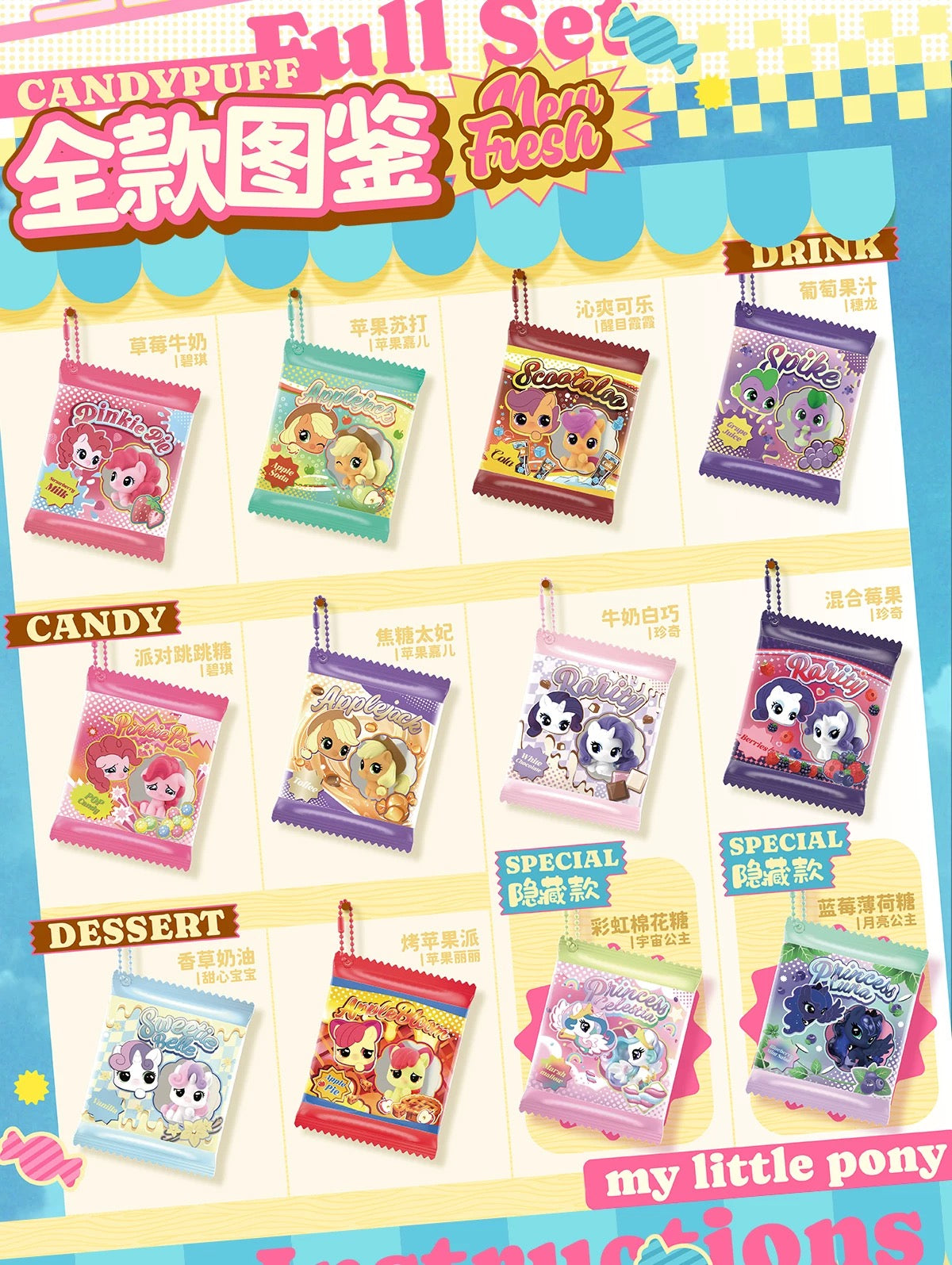 My Little Pony Candy Puff Pendant Series Blind Box