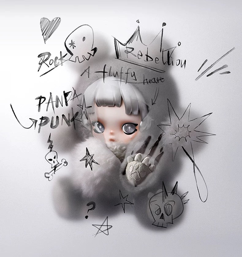 [Pre Order] θ SKULLPANDA Punk Panda Plush Doll