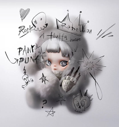 [Pre Order] θ SKULLPANDA Punk Panda Plush Doll