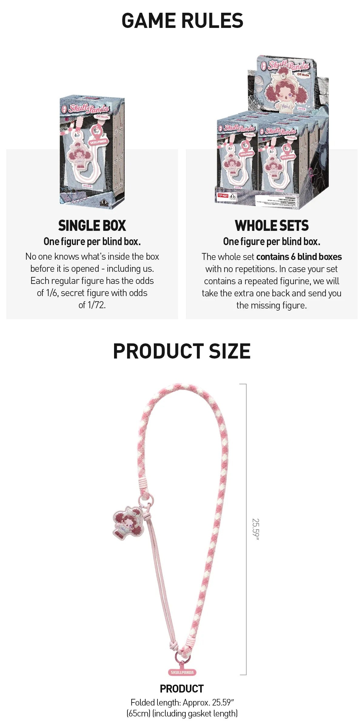 [PRE ORDER] Skullpanda θ Off Mode Series Phone Lanyard Bilnd Box