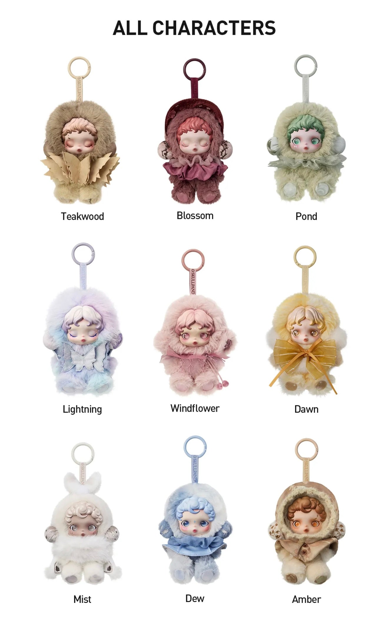 Skullpanda L'impressionnisme Plush Pendant Blind Box
