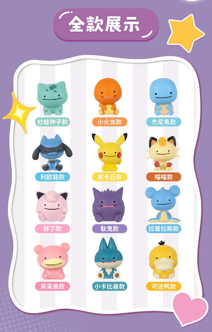[PRE ORDER] Pokemon Ditto Qface Series Mini Figures Blind Box (3PCS/Box)