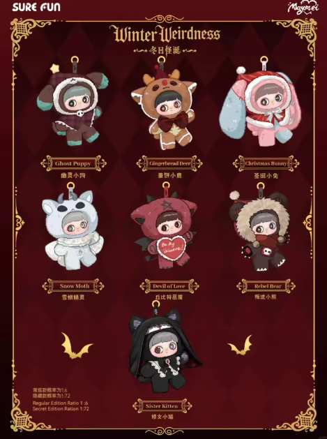 MayMei Winter Weirdness Series Plush Single Blind Box – TaroPudding Co MayMei Winter Weirdness Series Plush Single Blind Box – TaroPudding Co