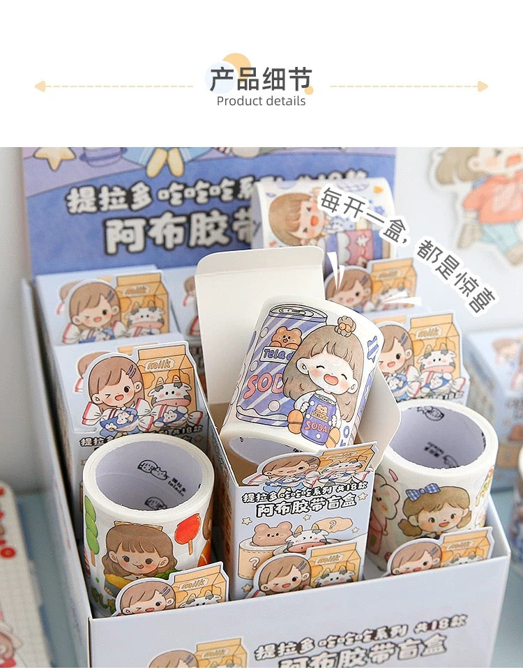 Abu Washi Tape Blind Box - Abu Eat Eat Eat Series