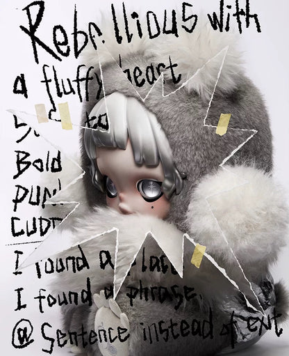 [Pre Order] θ SKULLPANDA Punk Panda Plush Doll