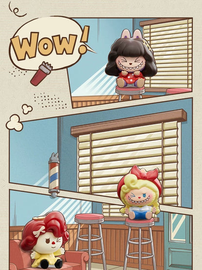 POP BEAN The Monsters Labubu Hair Salon Mini Bean Series Figure Blind Box