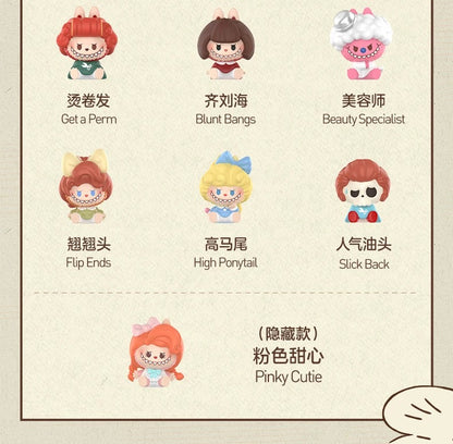POP BEAN The Monsters Labubu Hair Salon Mini Bean Series Figure Blind Box