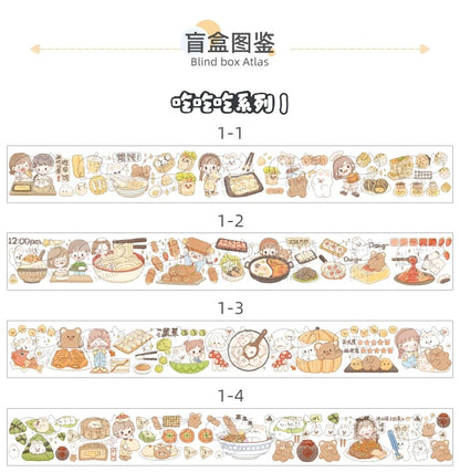 Abu Washi Tape Blind Box - Abu Eat Eat Eat Series