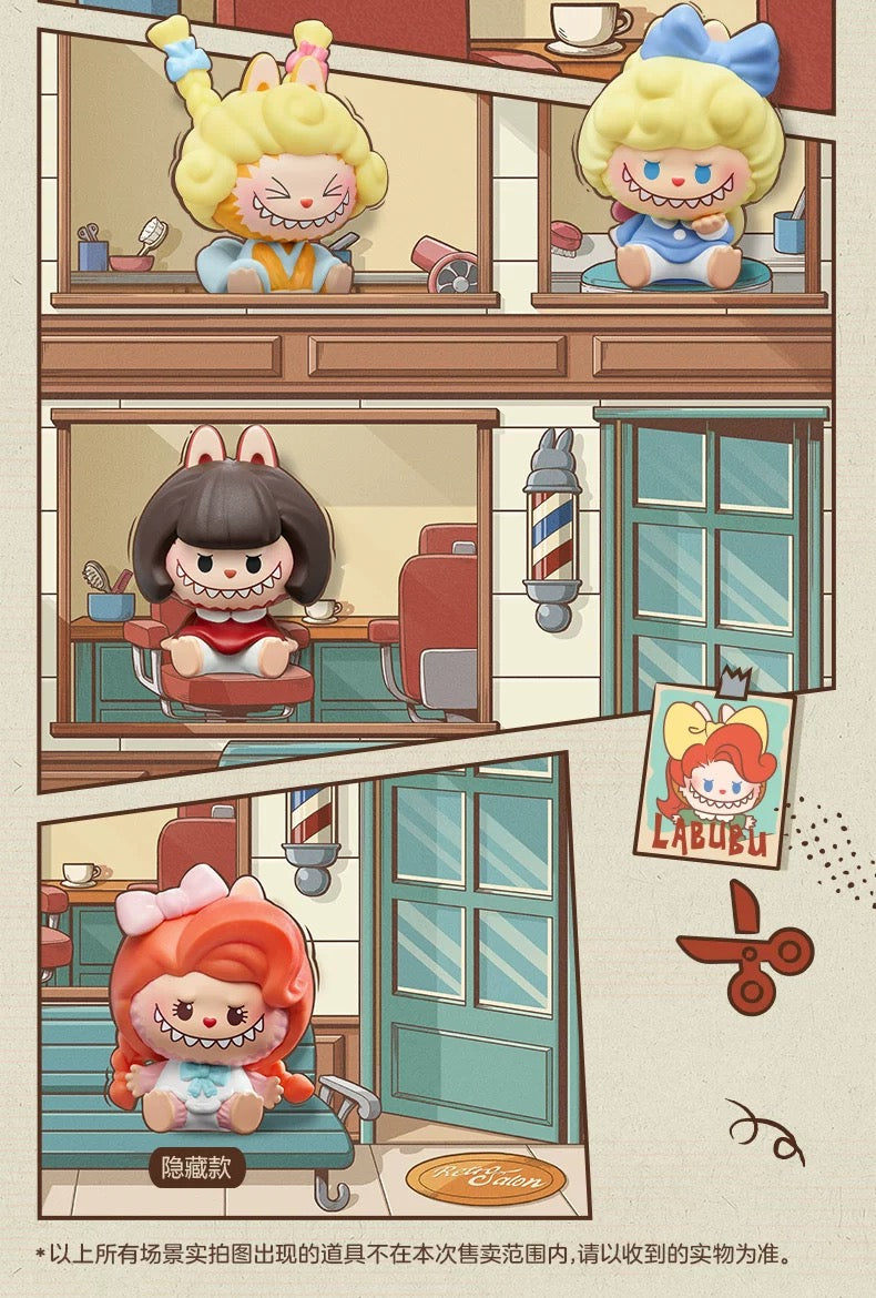 POP BEAN The Monsters Labubu Hair Salon Mini Bean Series Figure Blind Box