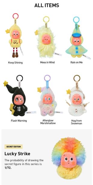 Twinkle Twinkle Sweet Dreams Forecast Series-Plush Pendant Blind Box