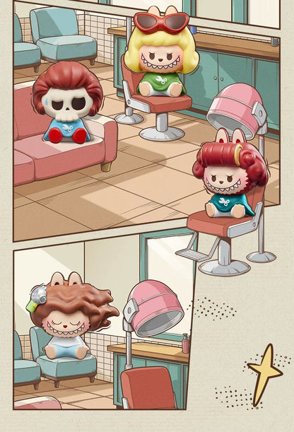 POP BEAN The Monsters Labubu Hair Salon Mini Bean Series Figure Blind Box