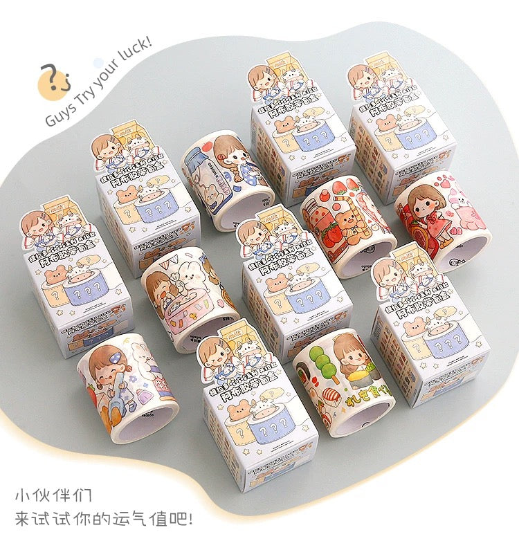 Abu Washi Tape Blind Box - Abu Eat Eat Eat Series