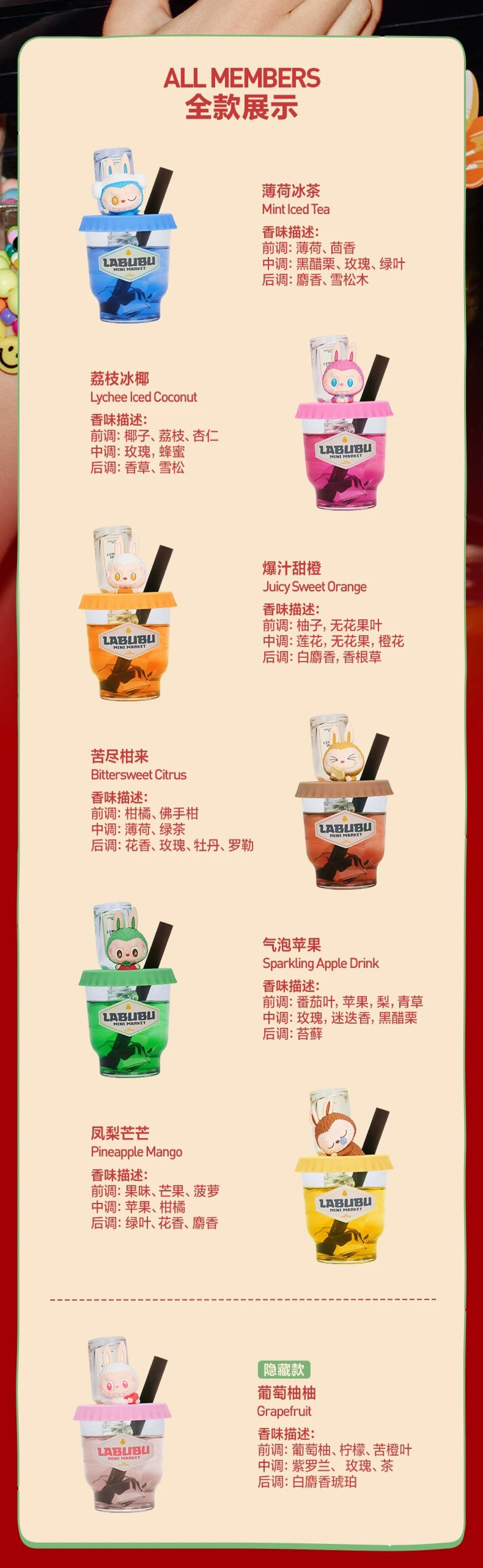 Labubu THE MONSTERS Wacky Mart Series-Fragrance Blind Box