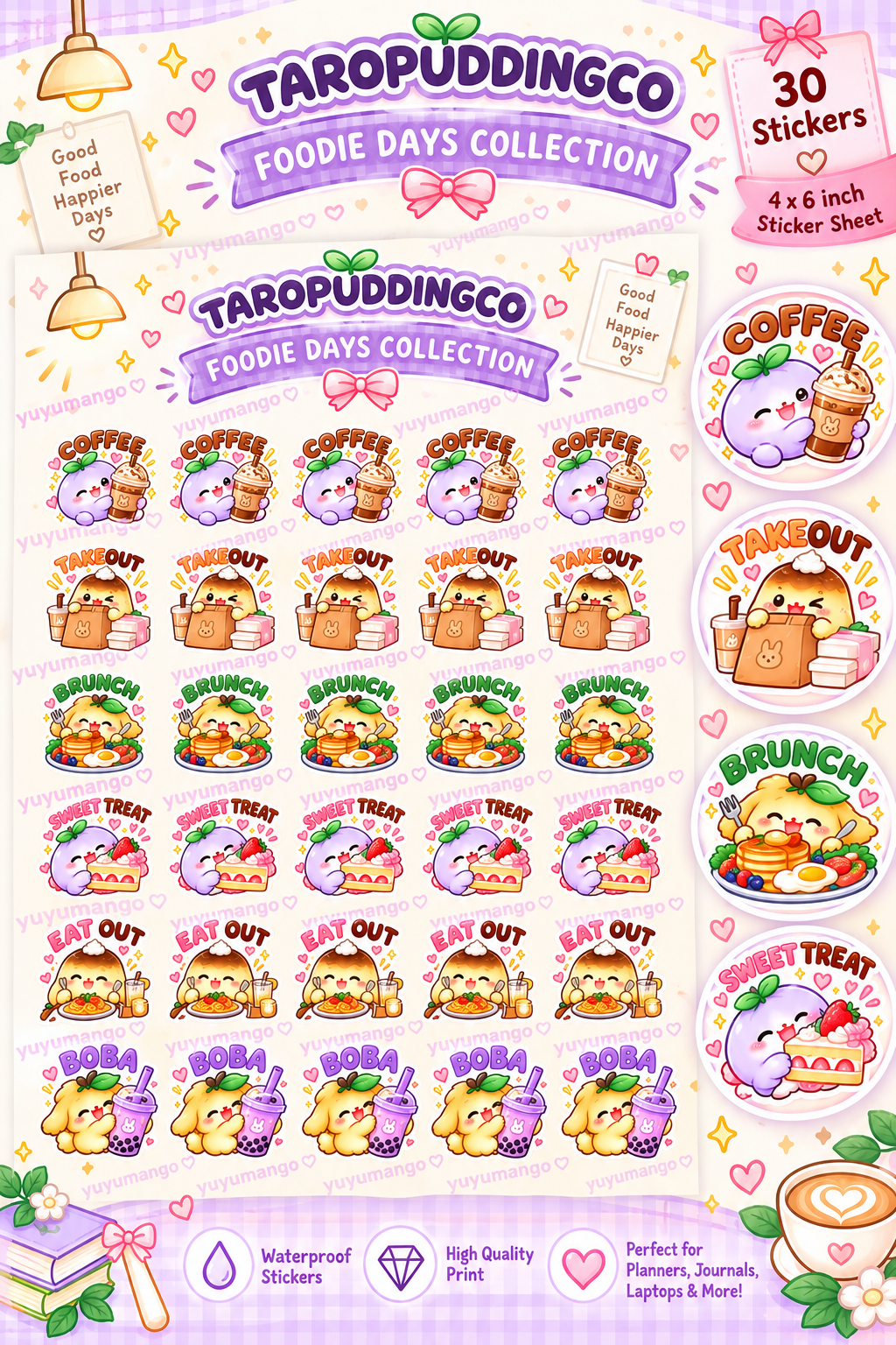 Foodie Planner Sticker Sheet