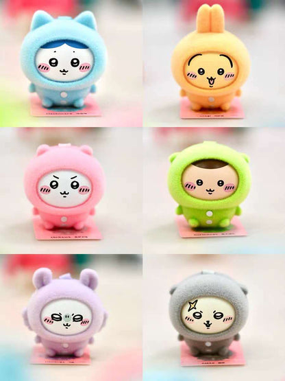 Chiikawa Pajama Party Plush Keychain Series (Changeable Face) Blind Box