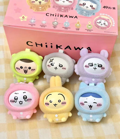 Chiikawa Pajama Party Plush Keychain Series (Changeable Face) Blind Box
