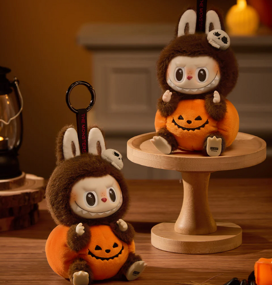 The Monsters LABUBU Happy Halloween Party Series - Sitting Pumpkin Vinyl Plush Pendant