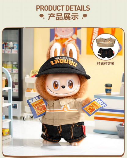 Labubu The Monster Wacky Mart Staff Series Vinyl Plush Pendent by POP MART