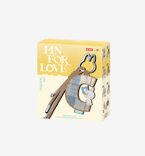 *PRE-ORDER* THE MONSTERS Pin for Love Series- Letter Pendant Blind Box (A-M)