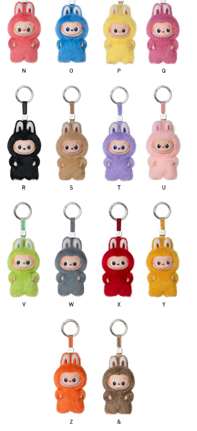 THE MONSTERS Pin for Love Series-Vinyl Plush Pendant Blind Box (N-Z)
