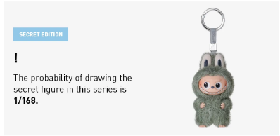 THE MONSTERS Pin for Love Series-Vinyl Plush Pendant Blind Box (N-Z)