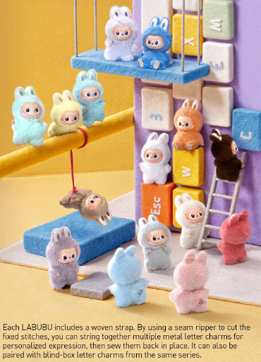 THE MONSTERS Pin for Love Series-Vinyl Plush Pendant Blind Box (N-Z)