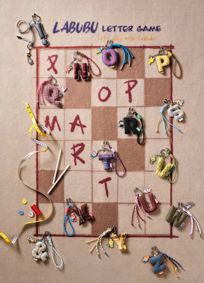 THE MONSTERS Pin for Love Series- Letter Pendant Blind Box (A-M)