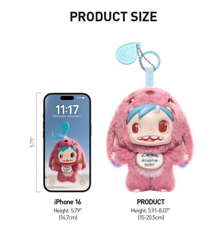 *PRE ORDER* POLAR-Monster Baby Collection Series Plush Pendant Ver.1