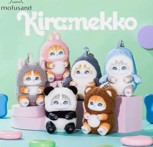 Miniso X Mofusand Kiramekko Fluffy Kittens Series Vinyl Plush Blind Box