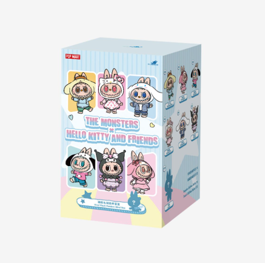 THE MONSTERS × Hello Kitty and Friends Series-Vinyl Plush Pendant Blind Box by POP MART