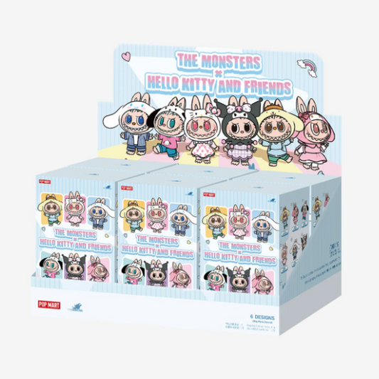 THE MONSTERS × Hello Kitty and Friends Series-Vinyl Plush Pendant Blind Box by POP MART