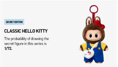 THE MONSTERS × Hello Kitty and Friends Series-Vinyl Plush Pendant Blind Box by POP MART