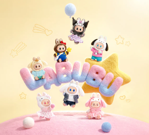 THE MONSTERS × Hello Kitty and Friends Series-Vinyl Plush Pendant Blind Box by POP MART