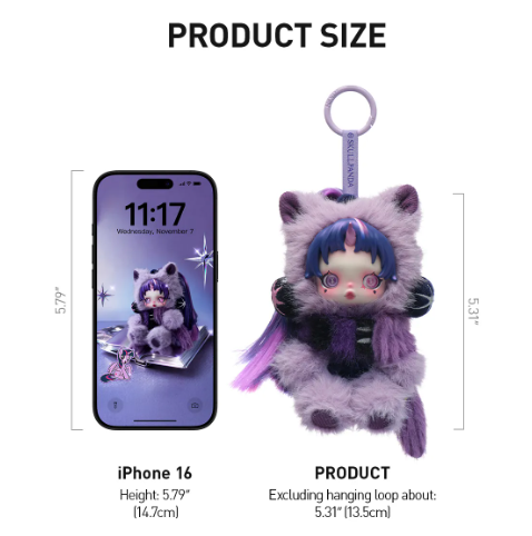 SKULLPANDA × My Little Pony Series Plush Doll Pendant