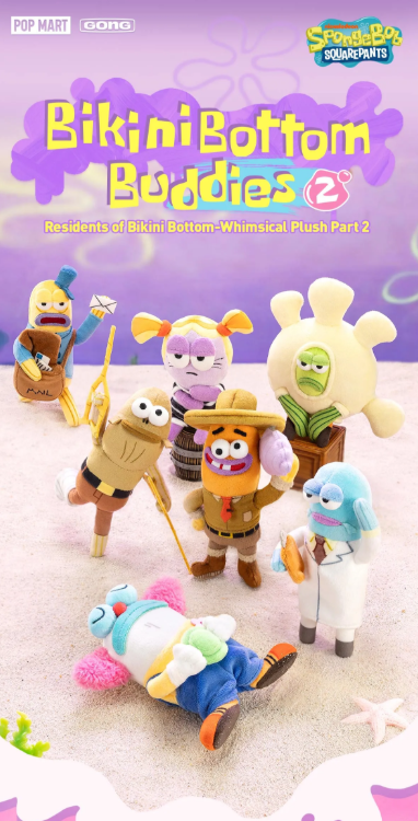Residents of Bikini Bottom-Whimsical Plush Part 2