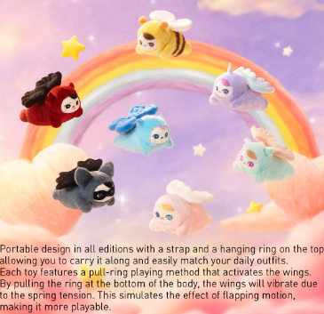 [PRE ORDER] PUCKY FLYING BABIES SERIES - Plush Pendant Blind Box