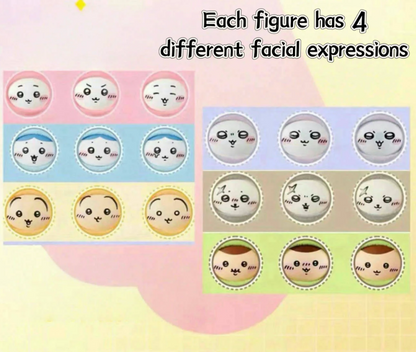 Chiikawa Pajama Party Plush Keychain Series (Changeable Face) Blind Box