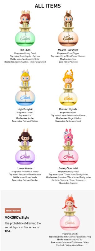 [Pre Order] The MONSTER Hair Salon Series Fragance Spray Blind Box