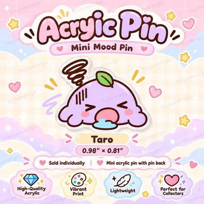 Mini Acrylic Pins | Mood Pin Collection