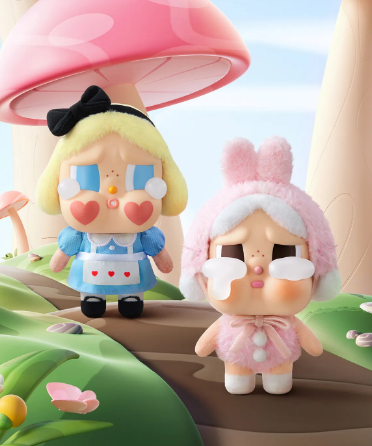 POP MART authentic blind box collectibles Canada featuring two cute and colorful crying character figures