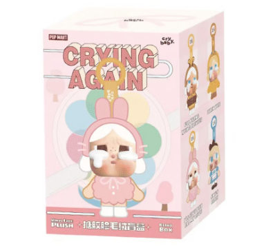 POP MART Crying Again plush figure in authentic blind box collectibles Canada packaging
